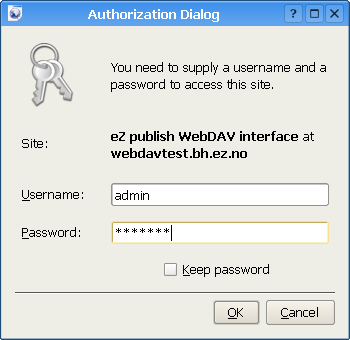 WebDAV - Login