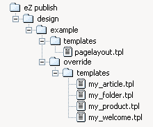 Pagelayout + override templates in example design.